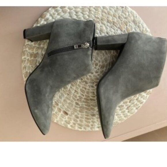 IVANKA TRUMP GRAY SUEDE HIGH HEEL BOOTS - Picture 3 of 8